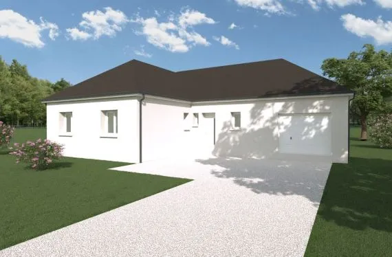 Photo maison 112&nbsp;m²<br>sur terrain 1305&nbsp;m²